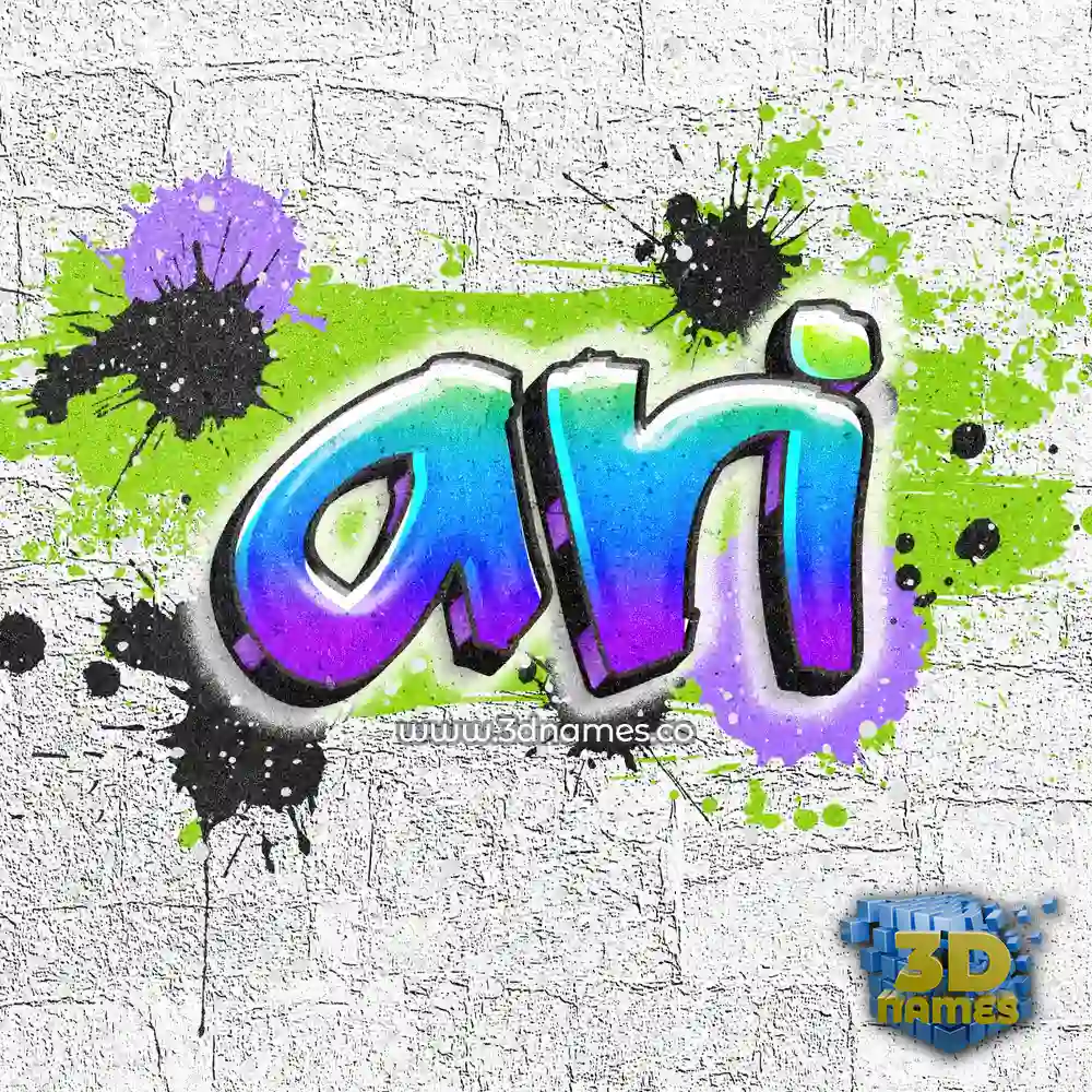 ari in Graffiti Grunge style - 3D name wallpaper