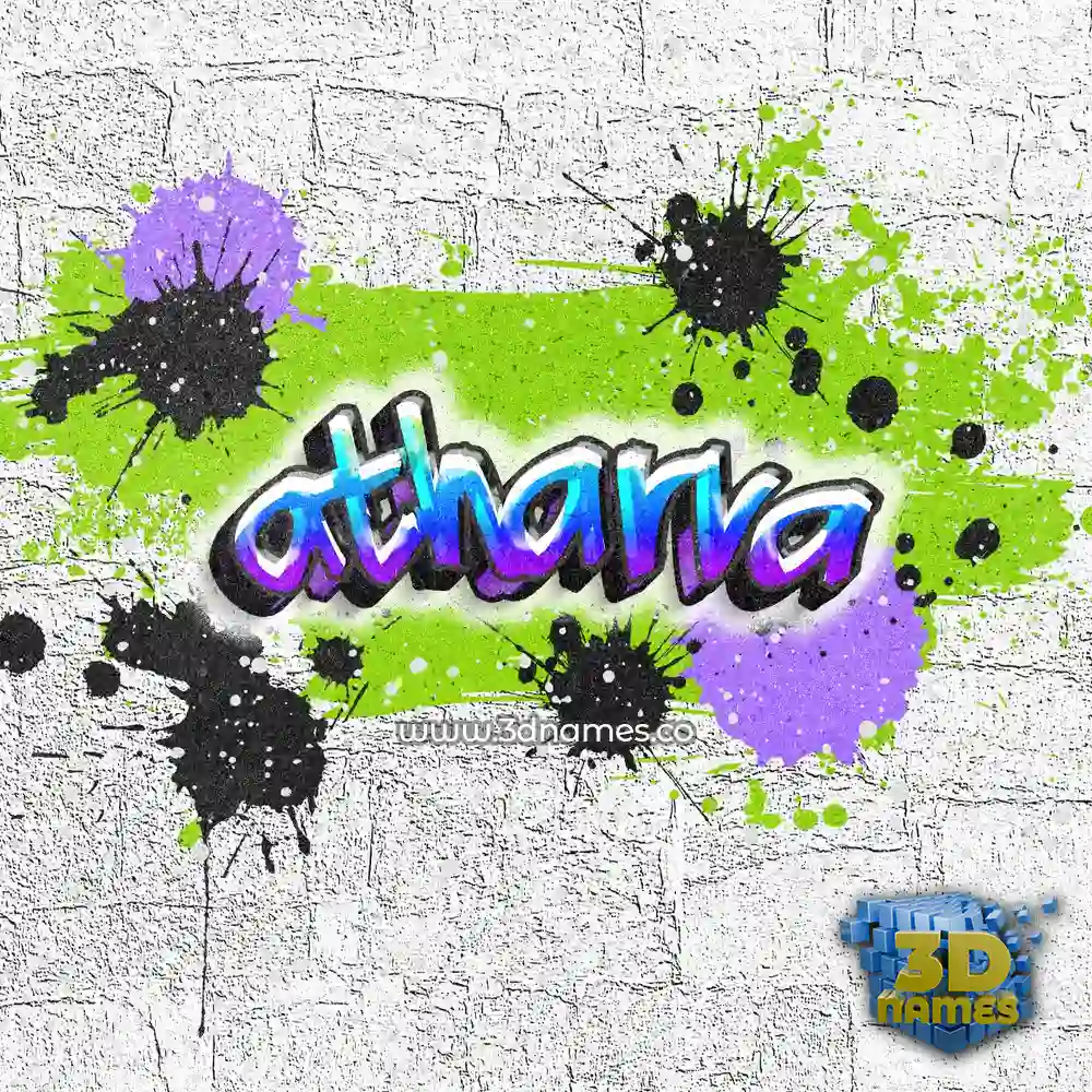 atharva in Graffiti Grunge style - 3D name wallpaper