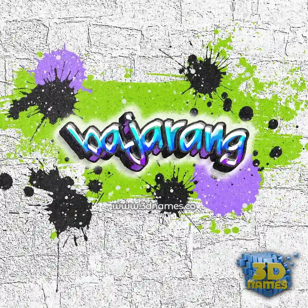 bajarang in Graffiti Grunge style - 3D name wallpaper