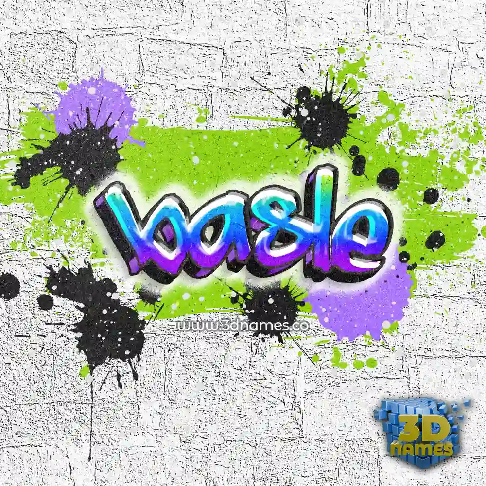 basle in Graffiti Grunge style - 3D name wallpaper