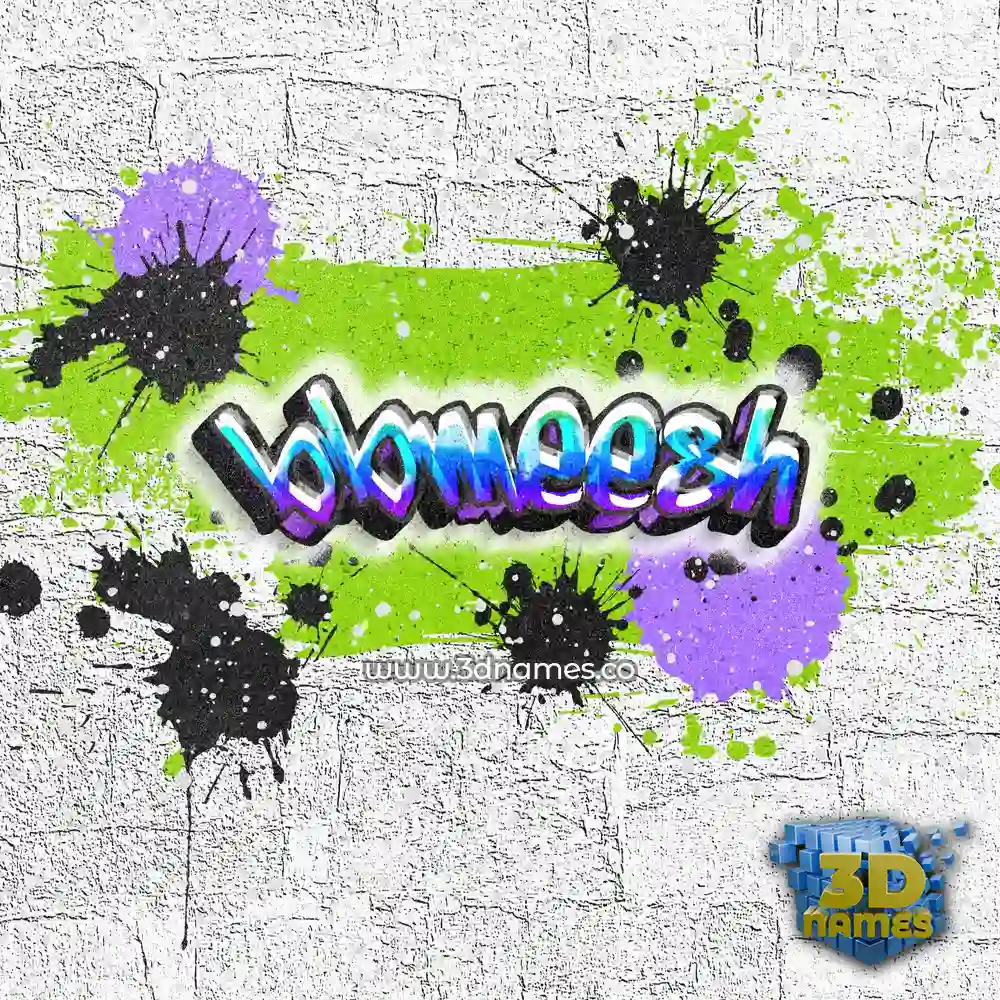 bbmeesh in Graffiti Grunge style - 3D name wallpaper