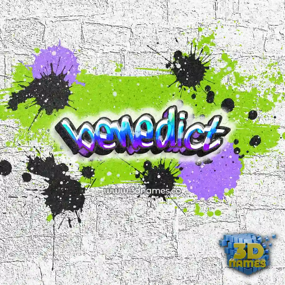benedict in Graffiti Grunge style - 3D name wallpaper