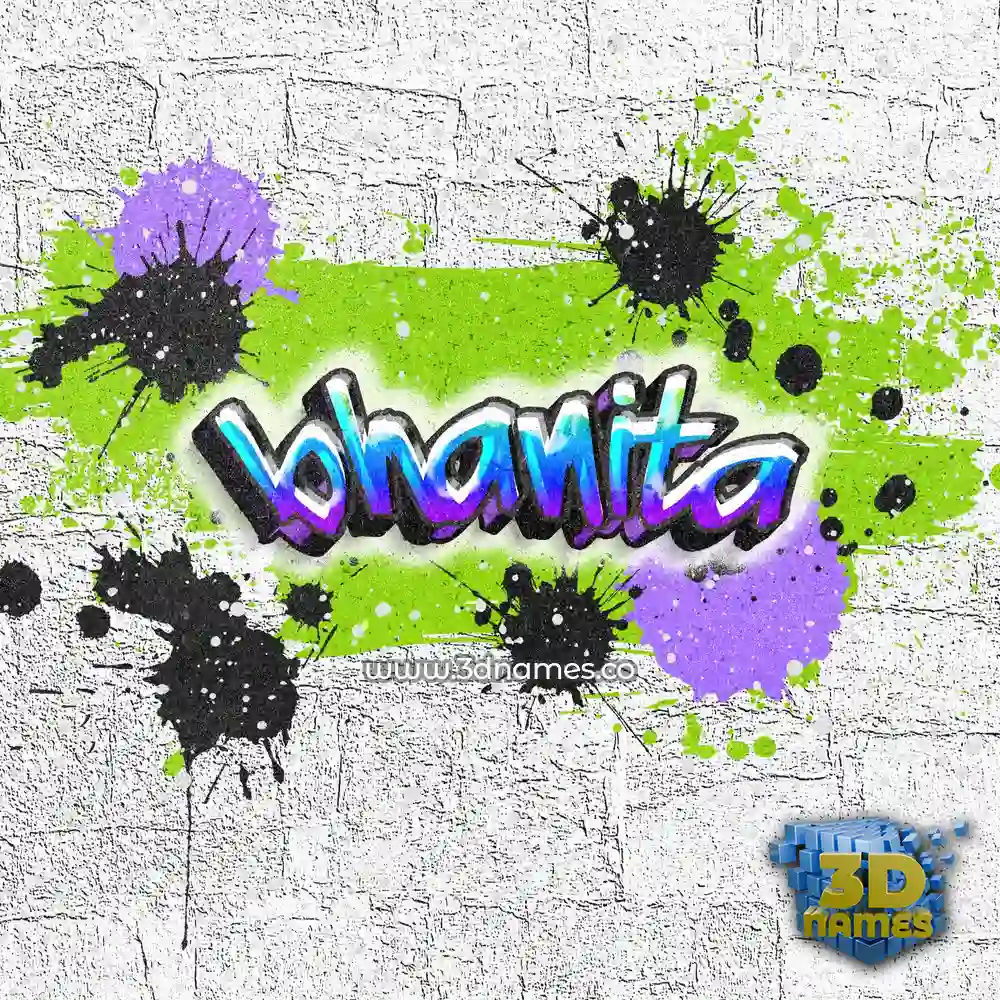 bhanita in Graffiti Grunge style - 3D name wallpaper