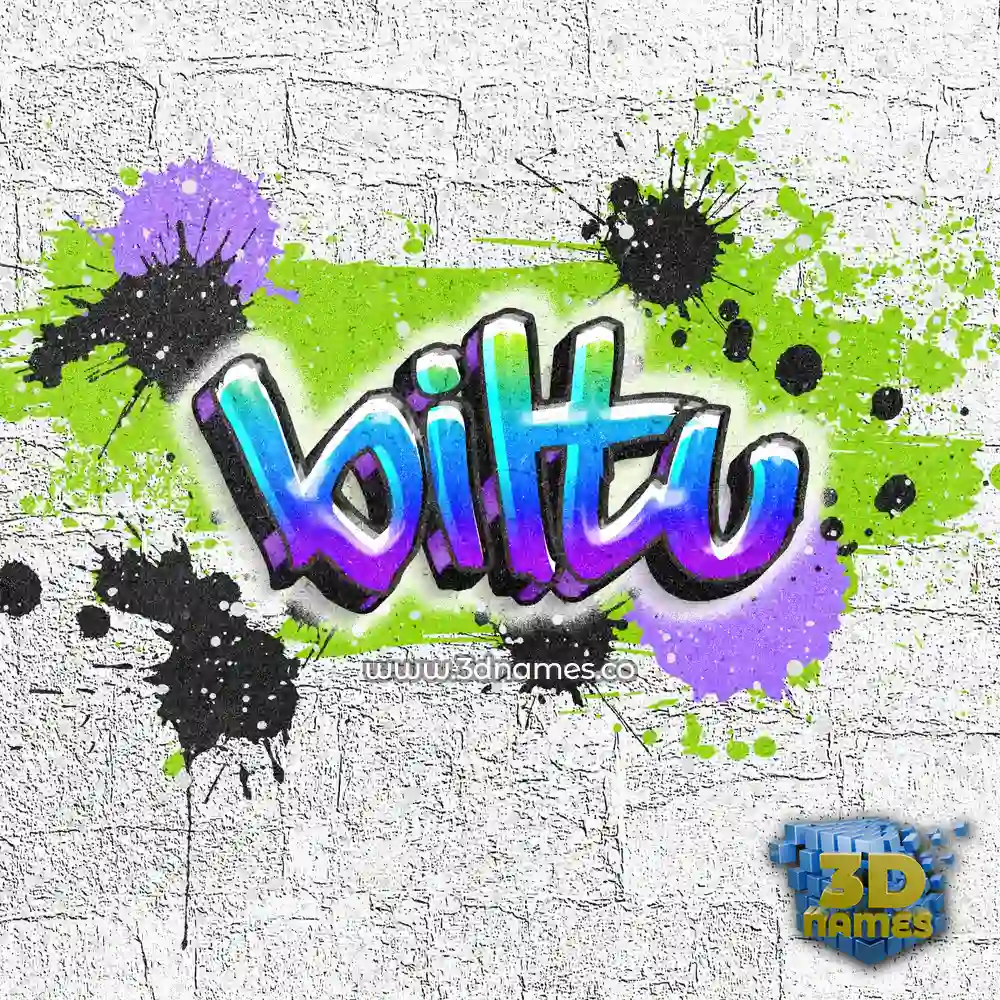 biltu in Graffiti Grunge style - 3D name wallpaper