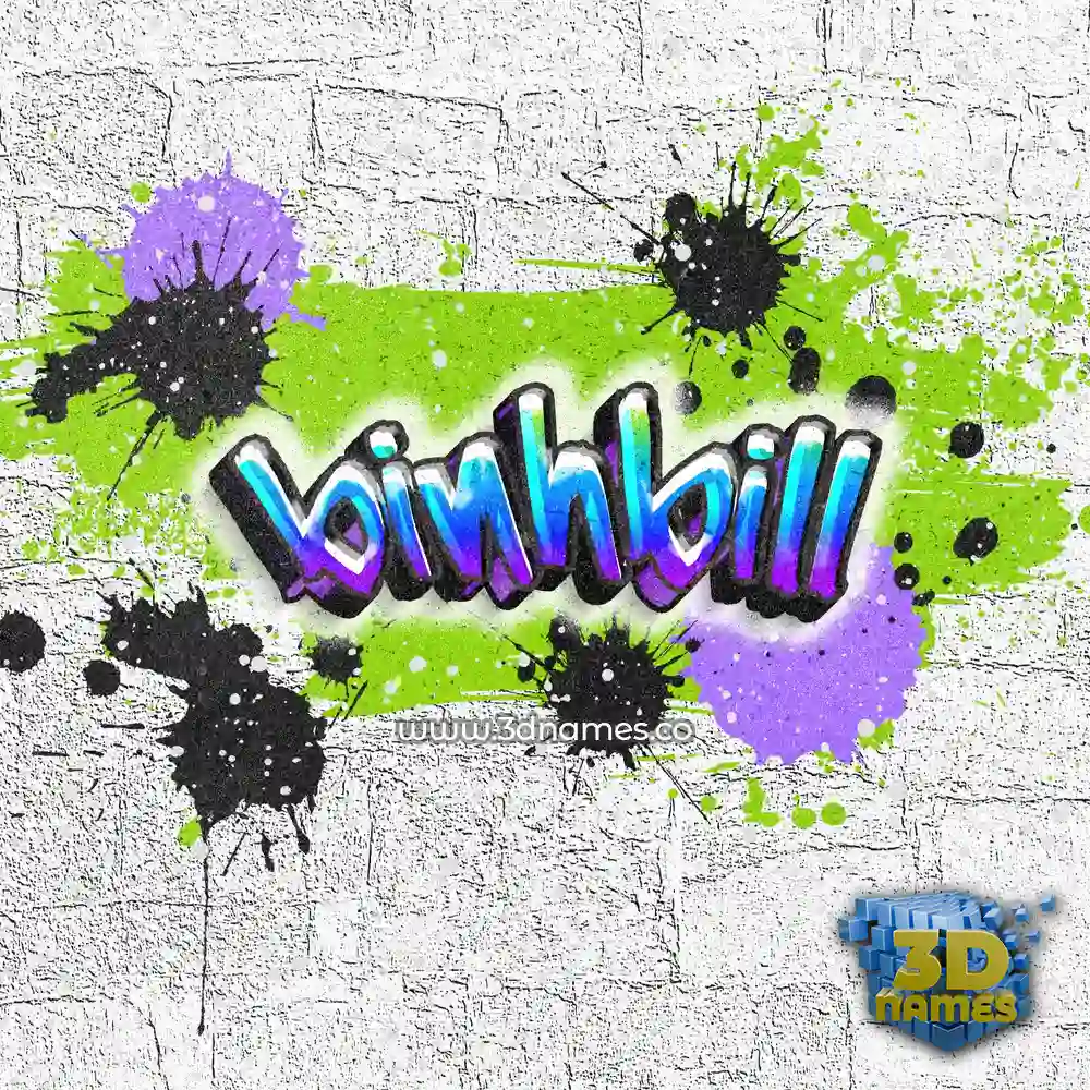 binhbill in Graffiti Grunge style - 3D name wallpaper