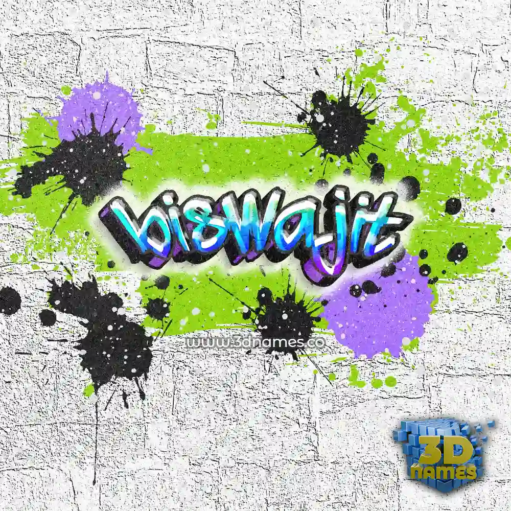 biswajit in Graffiti Grunge style - 3D name wallpaper