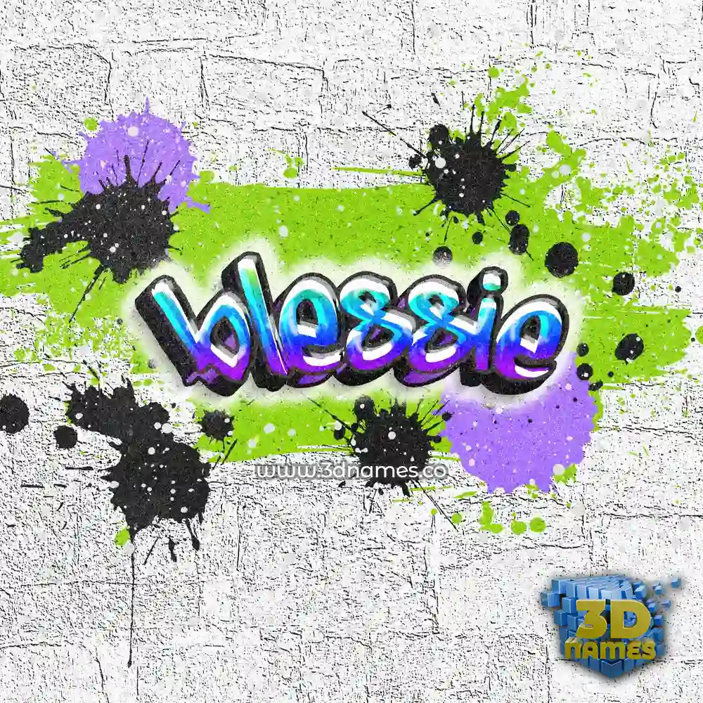 blessie in Graffiti Grunge style - 3D name wallpaper