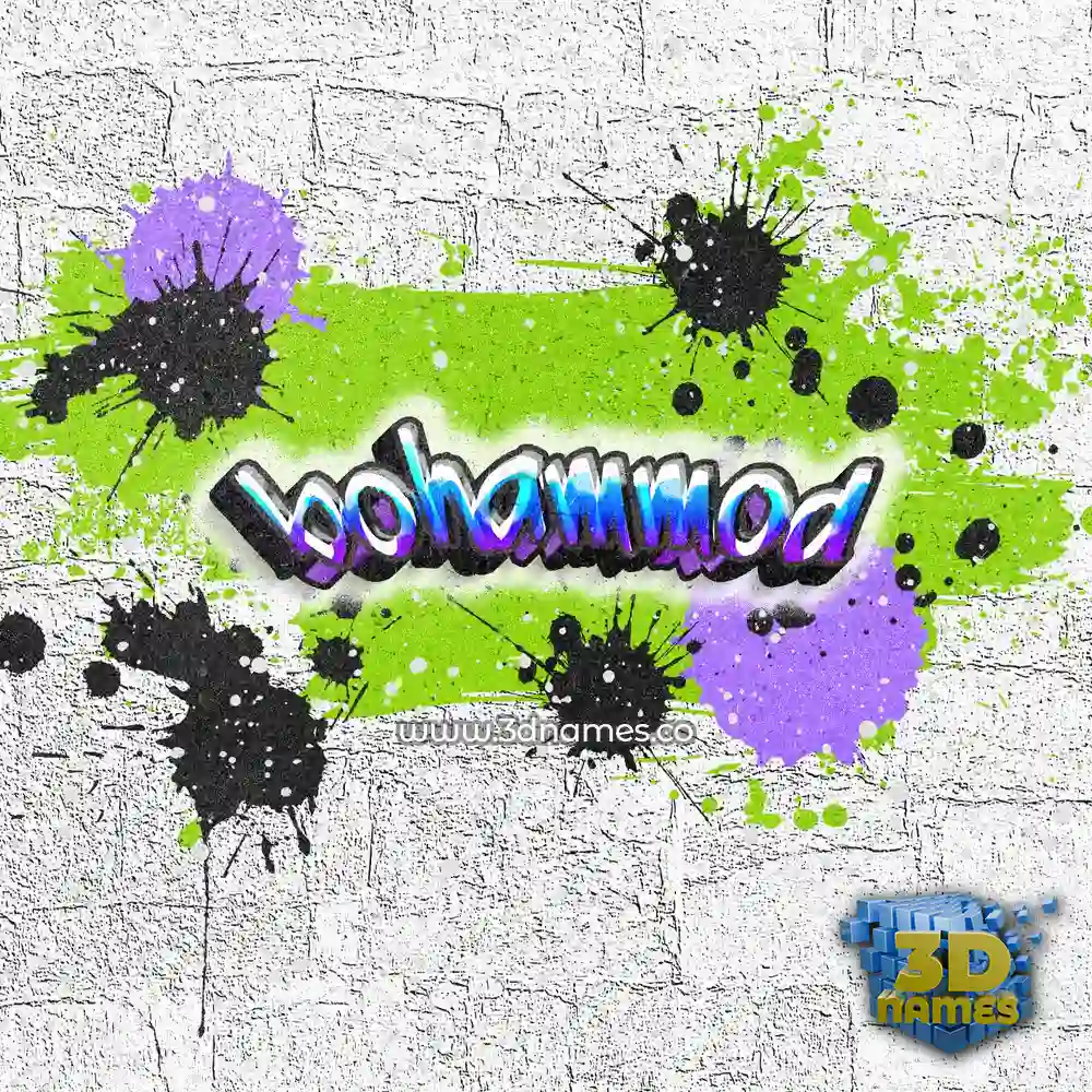 bohammod in Graffiti Grunge style - 3D name wallpaper