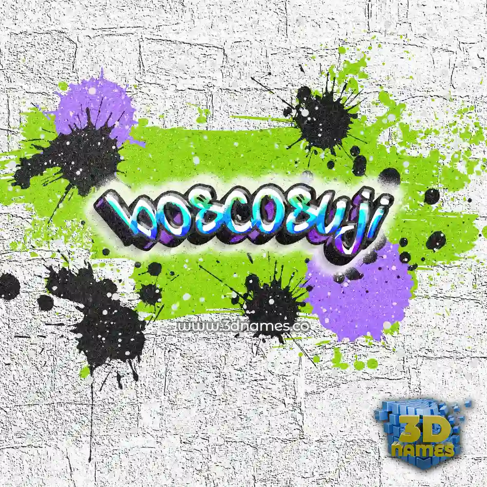 boscosuji in Graffiti Grunge style - 3D name wallpaper