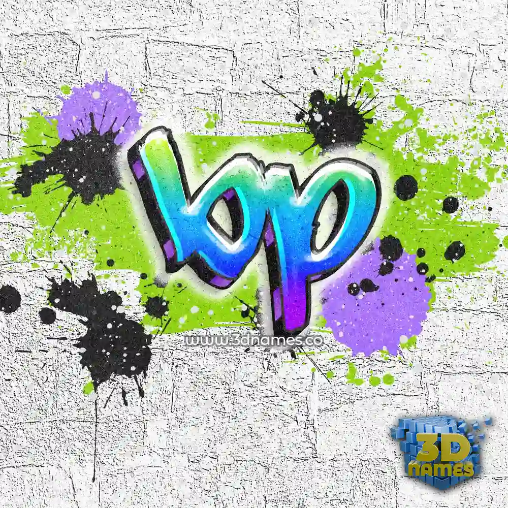 bp in Graffiti Grunge style - 3D name wallpaper