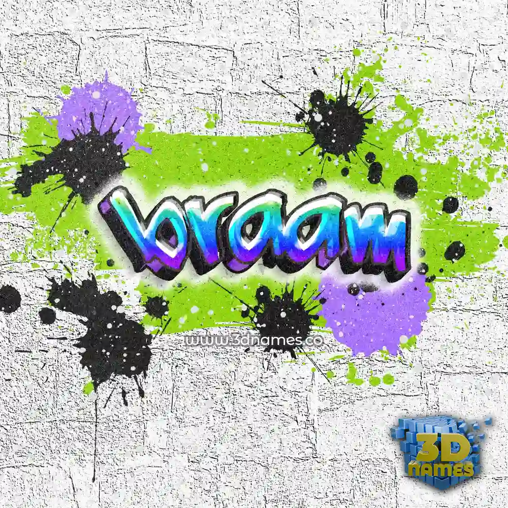 braam in Graffiti Grunge style - 3D name wallpaper