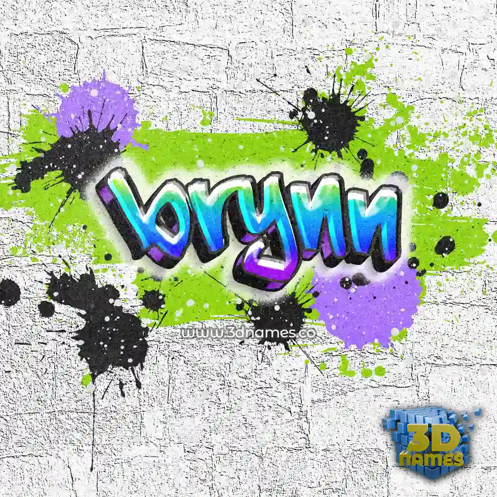 brynn in Graffiti Grunge style - 3D name wallpaper