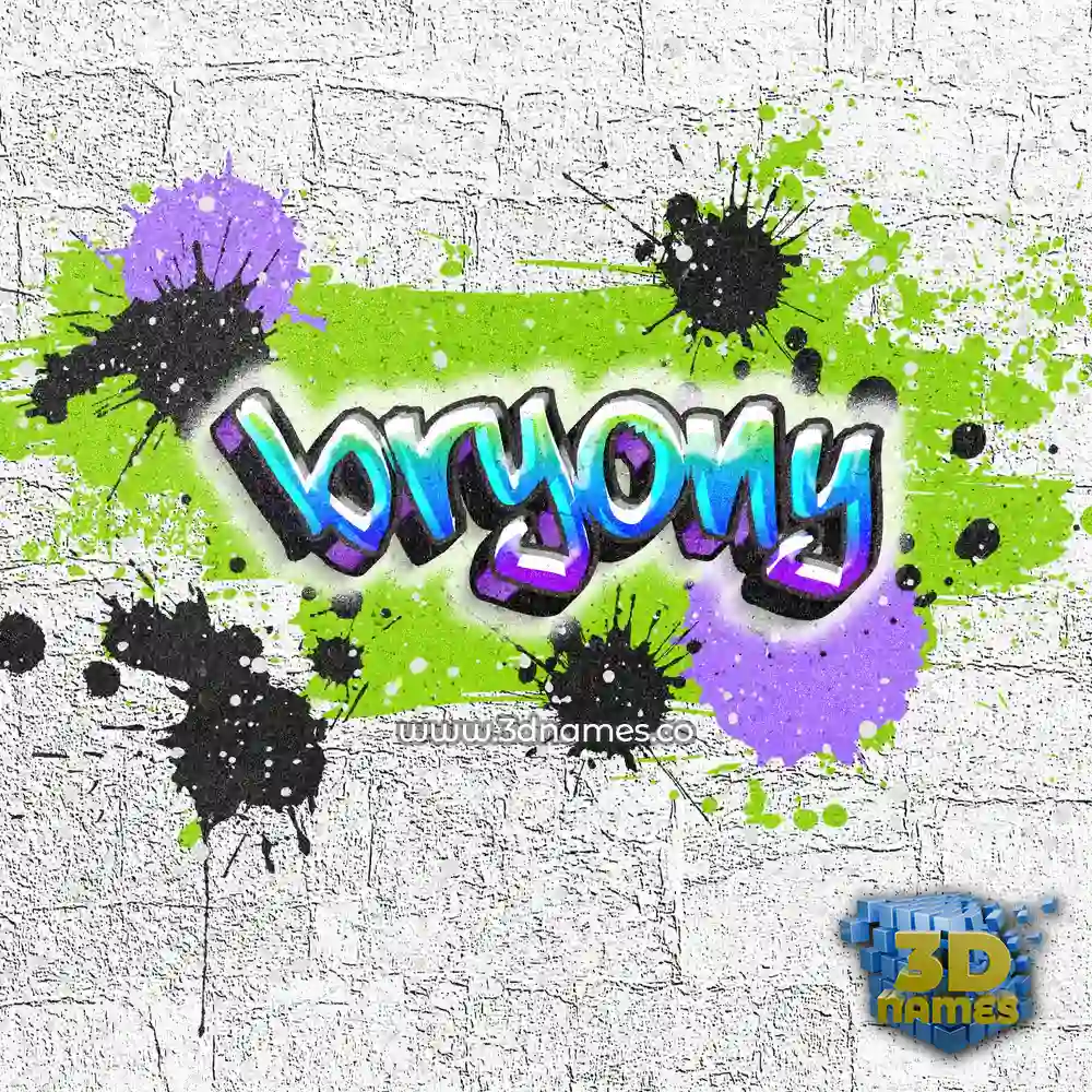 bryony in Graffiti Grunge style - 3D name wallpaper