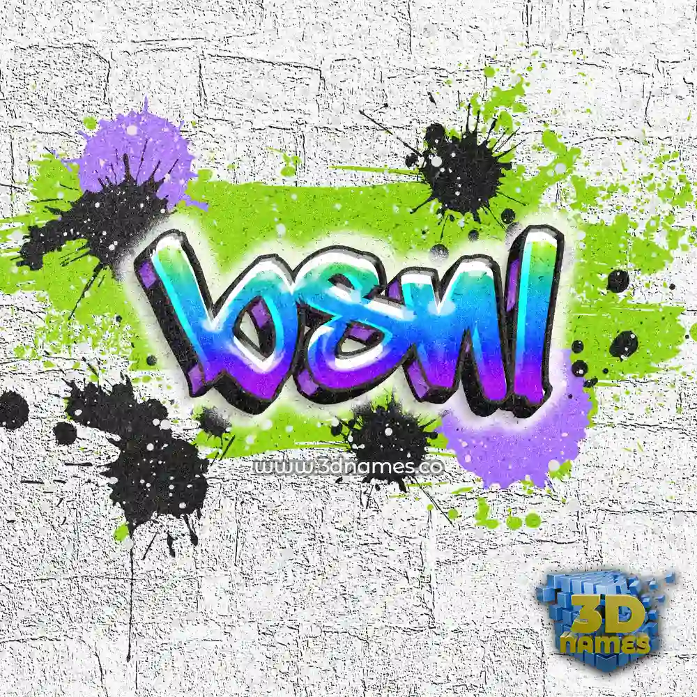 bsnl in Graffiti Grunge style - 3D name wallpaper