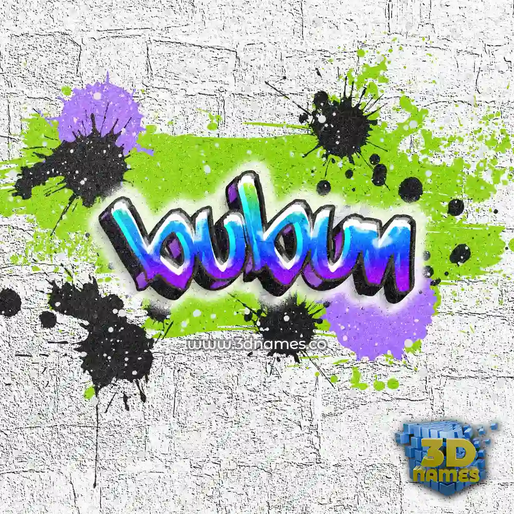 bubun in Graffiti Grunge style - 3D name wallpaper