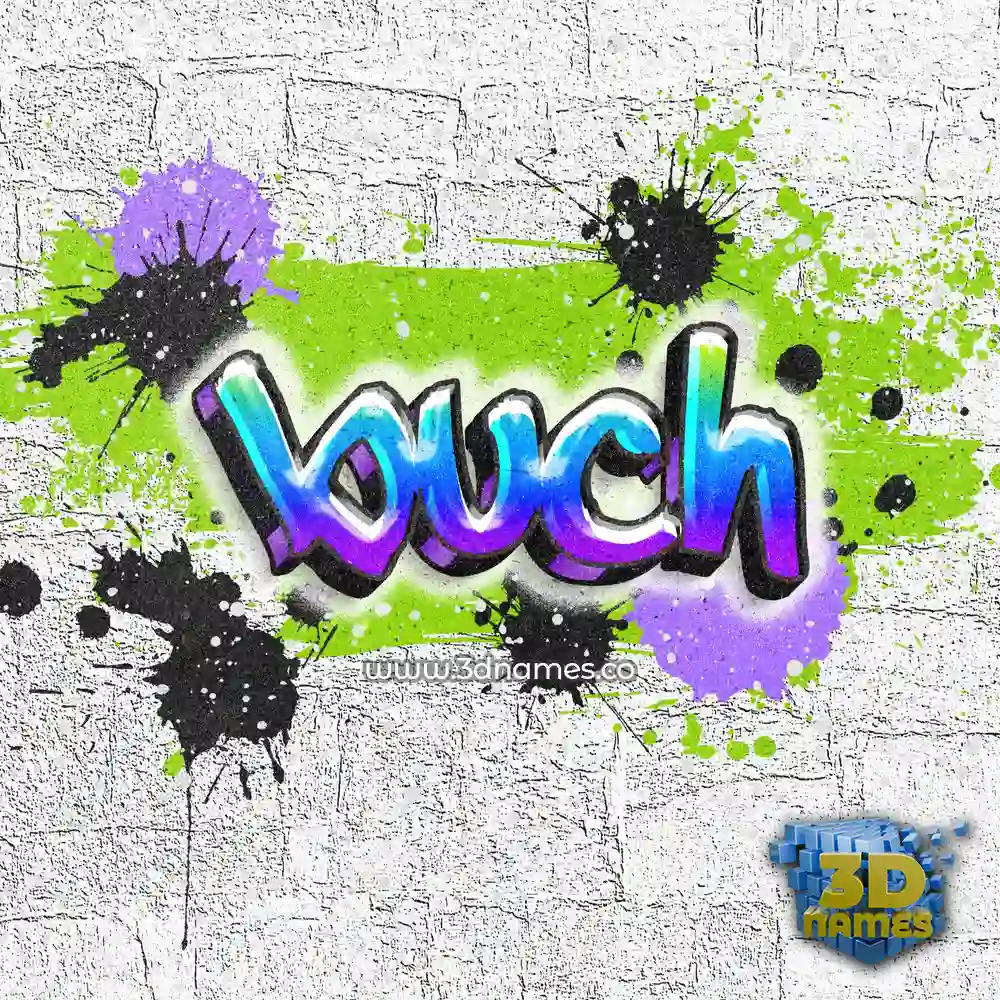 buch in Graffiti Grunge style - 3D name wallpaper