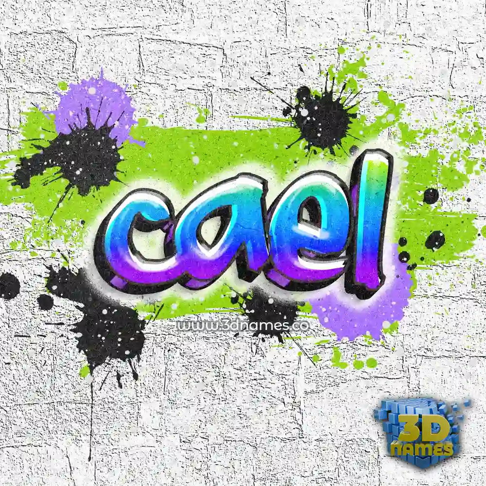 cael in Graffiti Grunge style - 3D name wallpaper