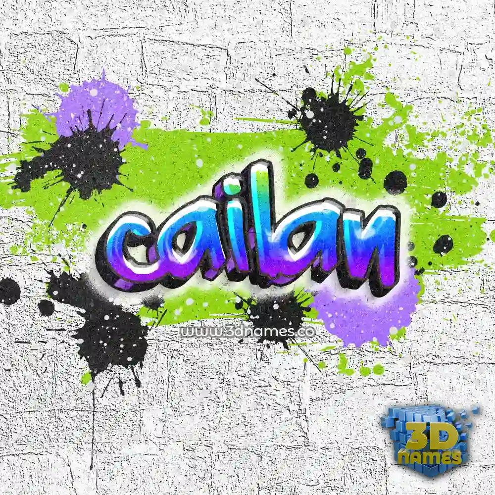 cailan in Graffiti Grunge style - 3D name wallpaper