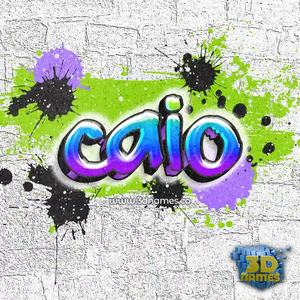 caio in Graffiti Grunge style - 3D name wallpaper