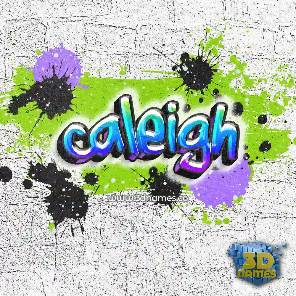 caleigh in Graffiti Grunge style - 3D name wallpaper