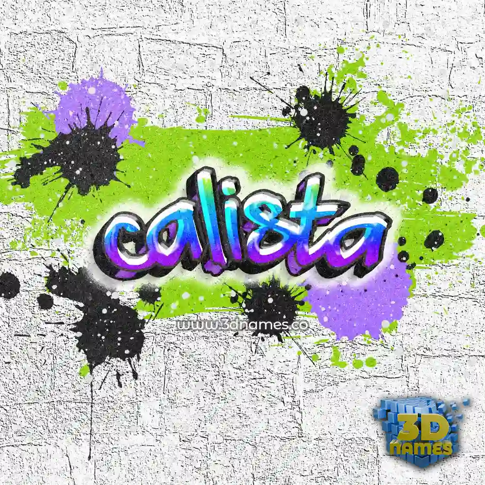 calista in Graffiti Grunge style - 3D name wallpaper