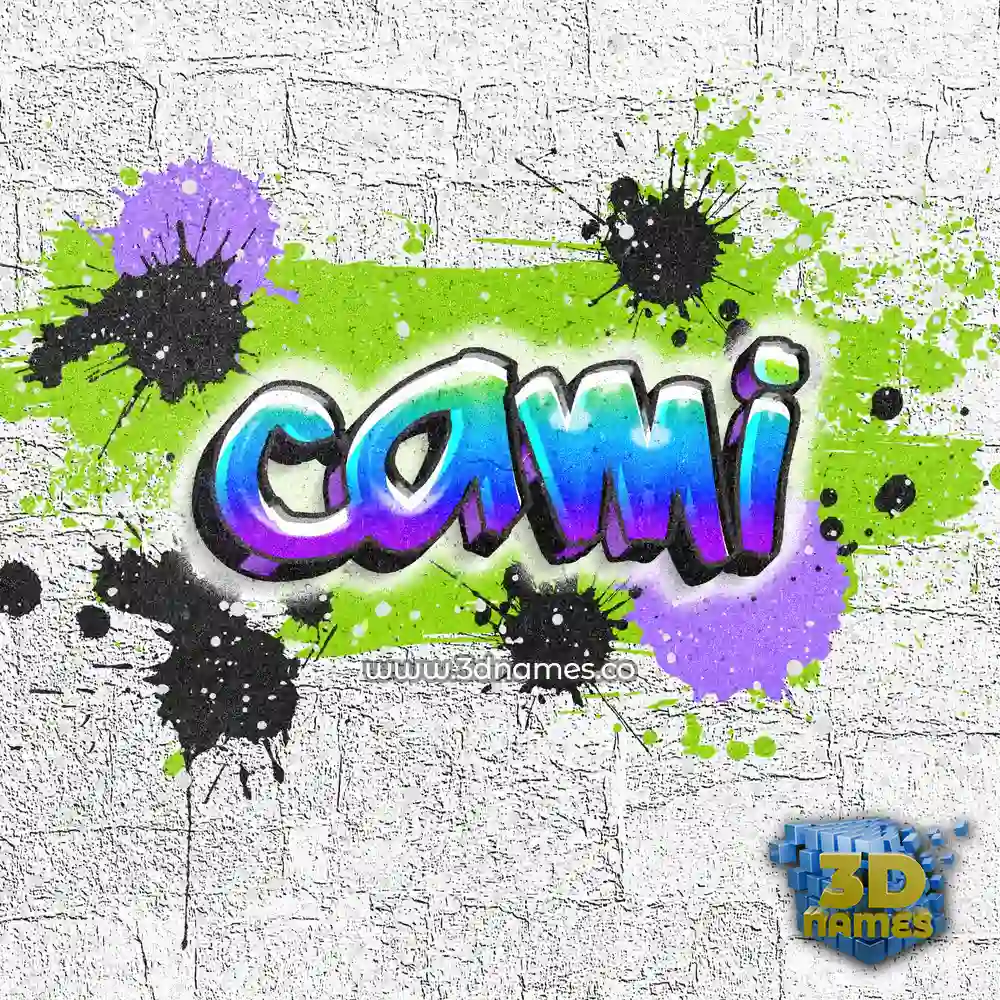 cami in Graffiti Grunge style - 3D name wallpaper