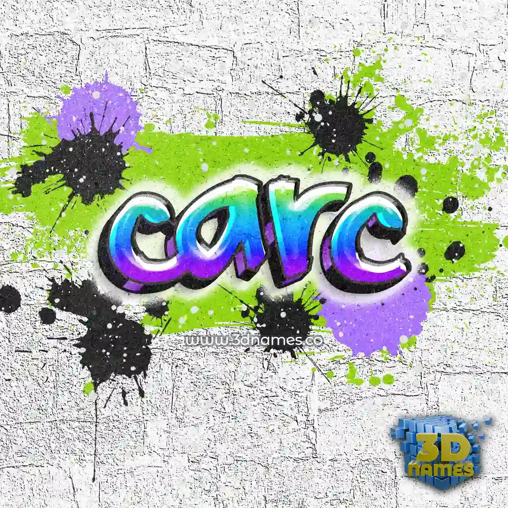 carc in Graffiti Grunge style - 3D name wallpaper