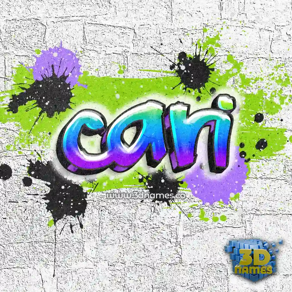 cari in Graffiti Grunge style - 3D name wallpaper