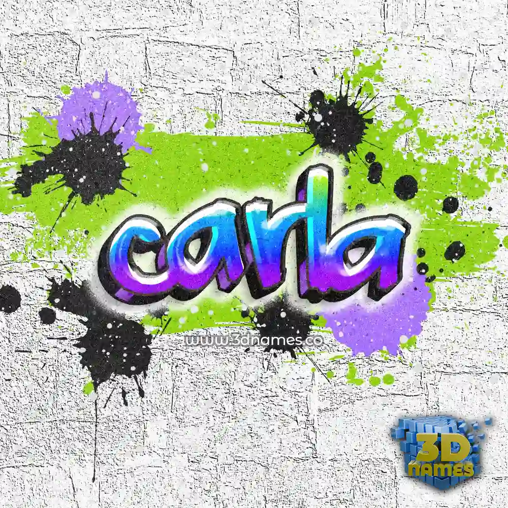 carla in Graffiti Grunge style - 3D name wallpaper