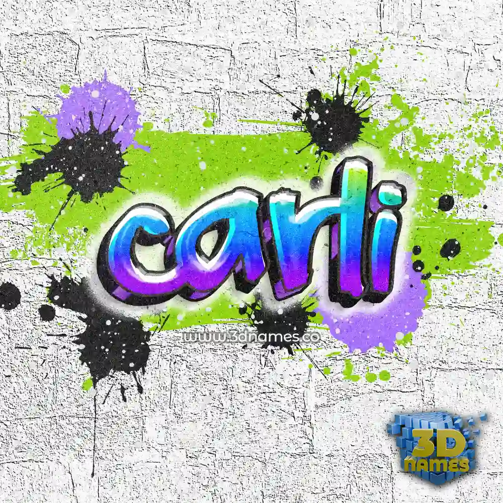 carli in Graffiti Grunge style - 3D name wallpaper