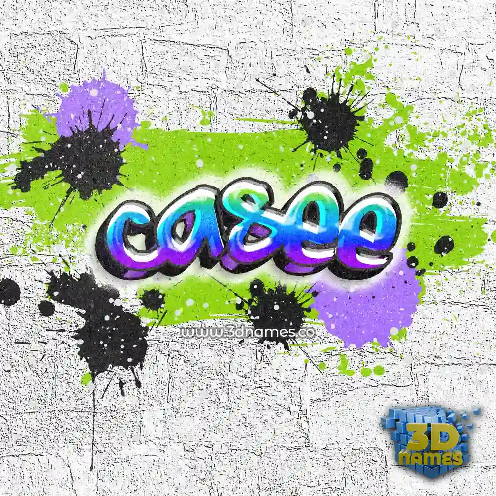 casee in Graffiti Grunge style - 3D name wallpaper