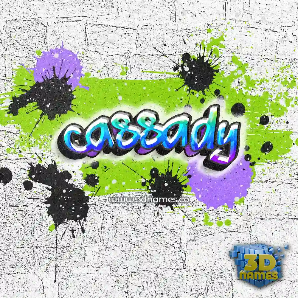 cassady in Graffiti Grunge style - 3D name wallpaper