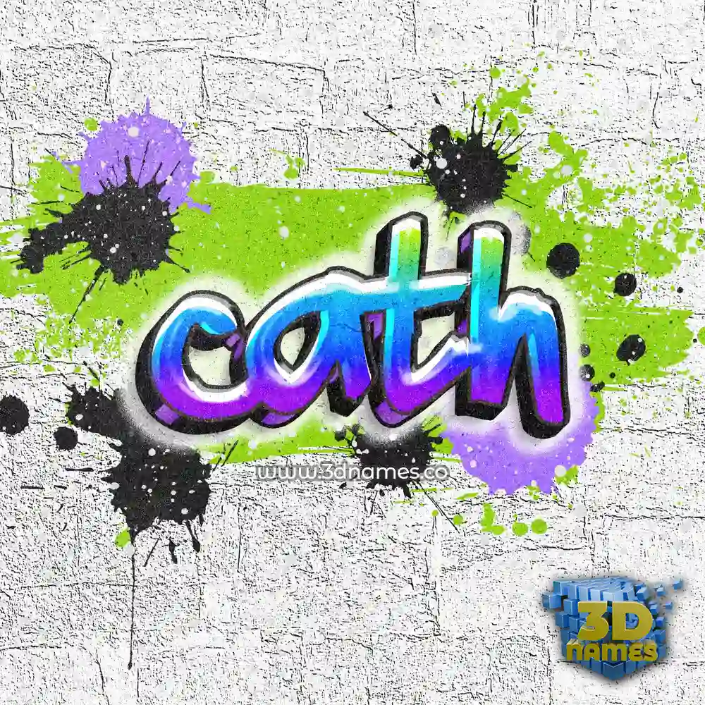 cath in Graffiti Grunge style - 3D name wallpaper