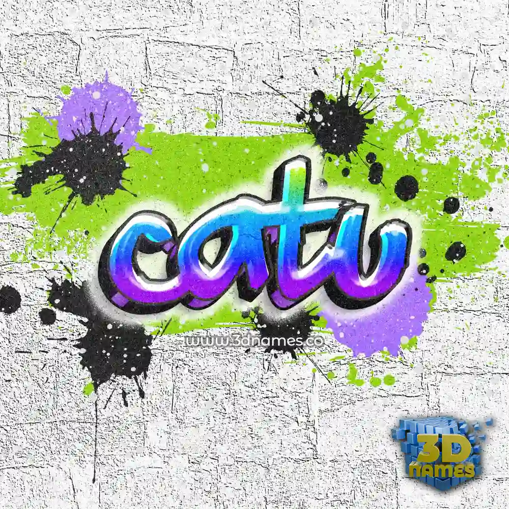 catu in Graffiti Grunge style - 3D name wallpaper