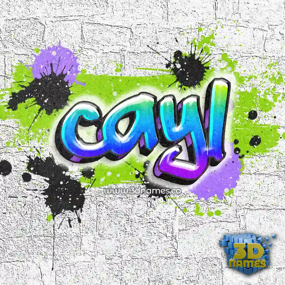 cayl in Graffiti Grunge style - 3D name wallpaper