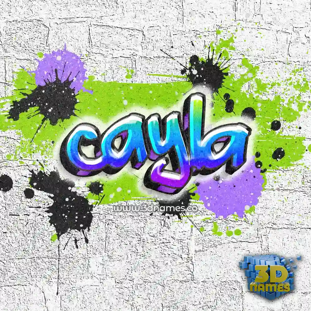 cayla in Graffiti Grunge style - 3D name wallpaper