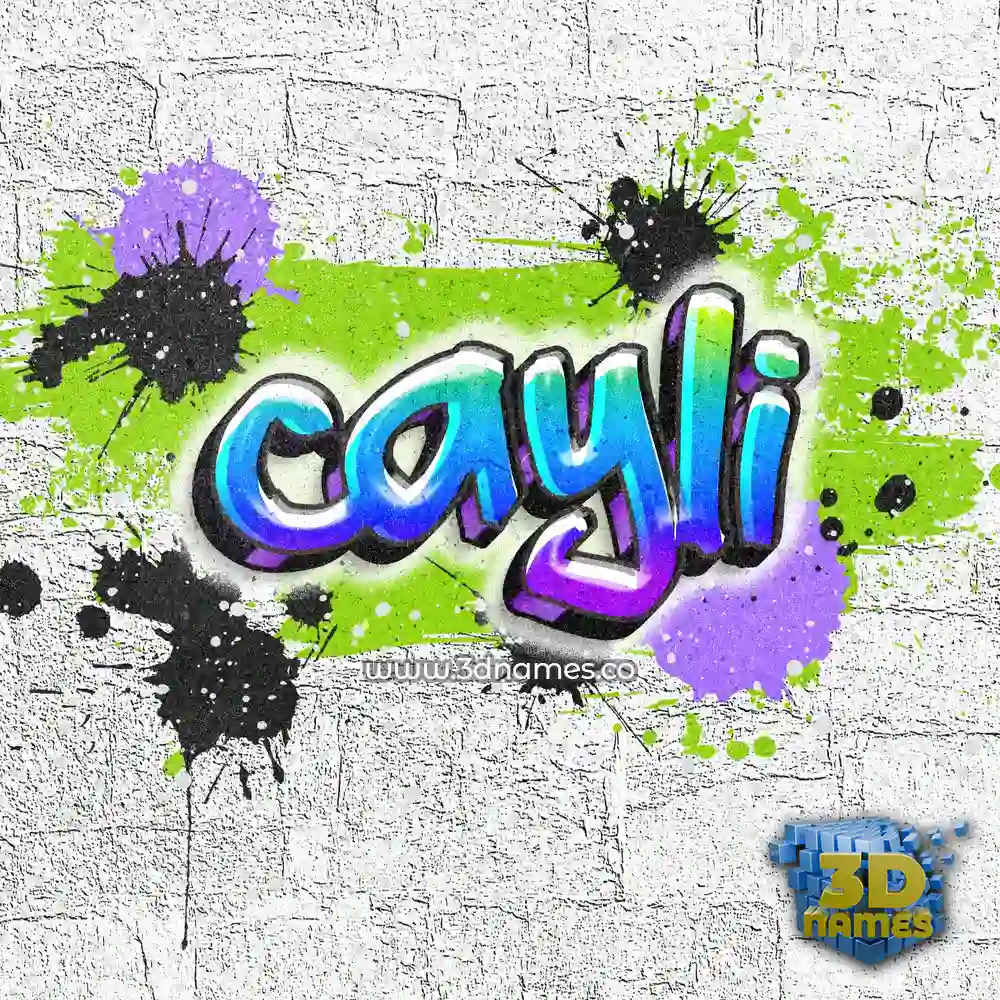 cayli in Graffiti Grunge style - 3D name wallpaper