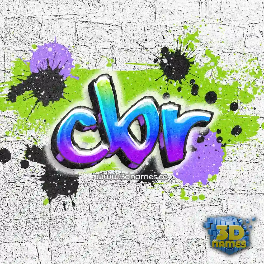 cbr in Graffiti Grunge style - 3D name wallpaper