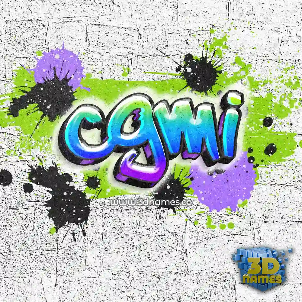 cgmi in Graffiti Grunge style - 3D name wallpaper