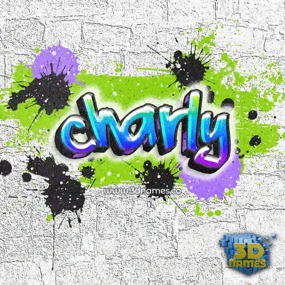 charly in Graffiti Grunge style - 3D name wallpaper