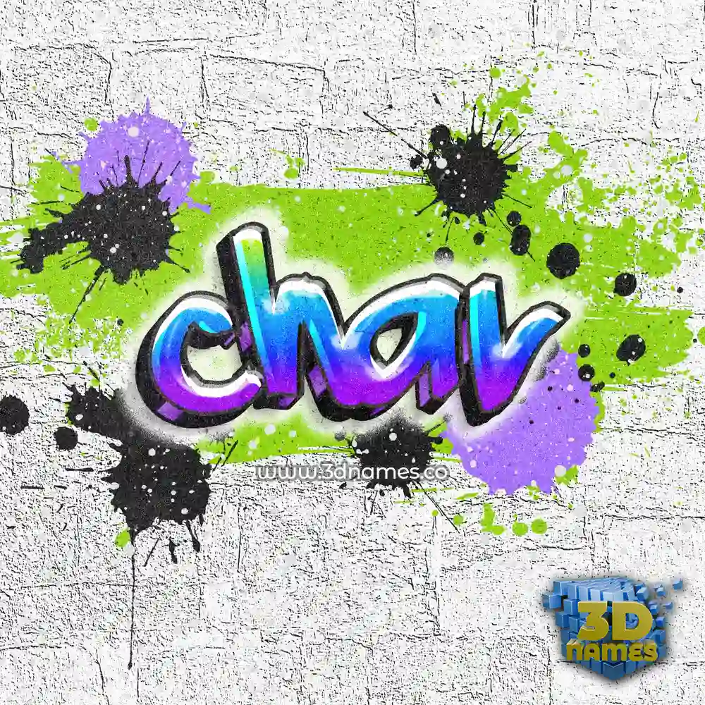 chav in Graffiti Grunge style - 3D name wallpaper