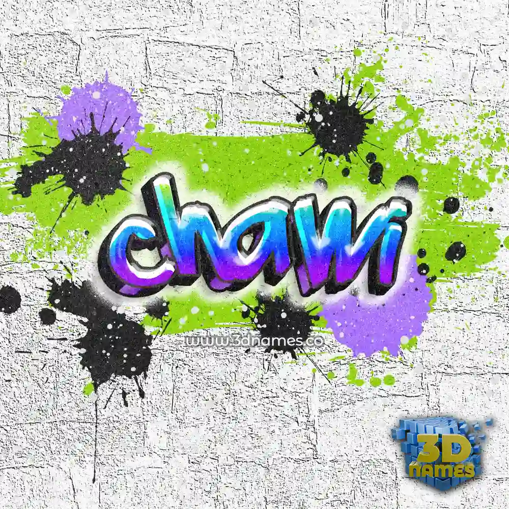 chawi in Graffiti Grunge style - 3D name wallpaper