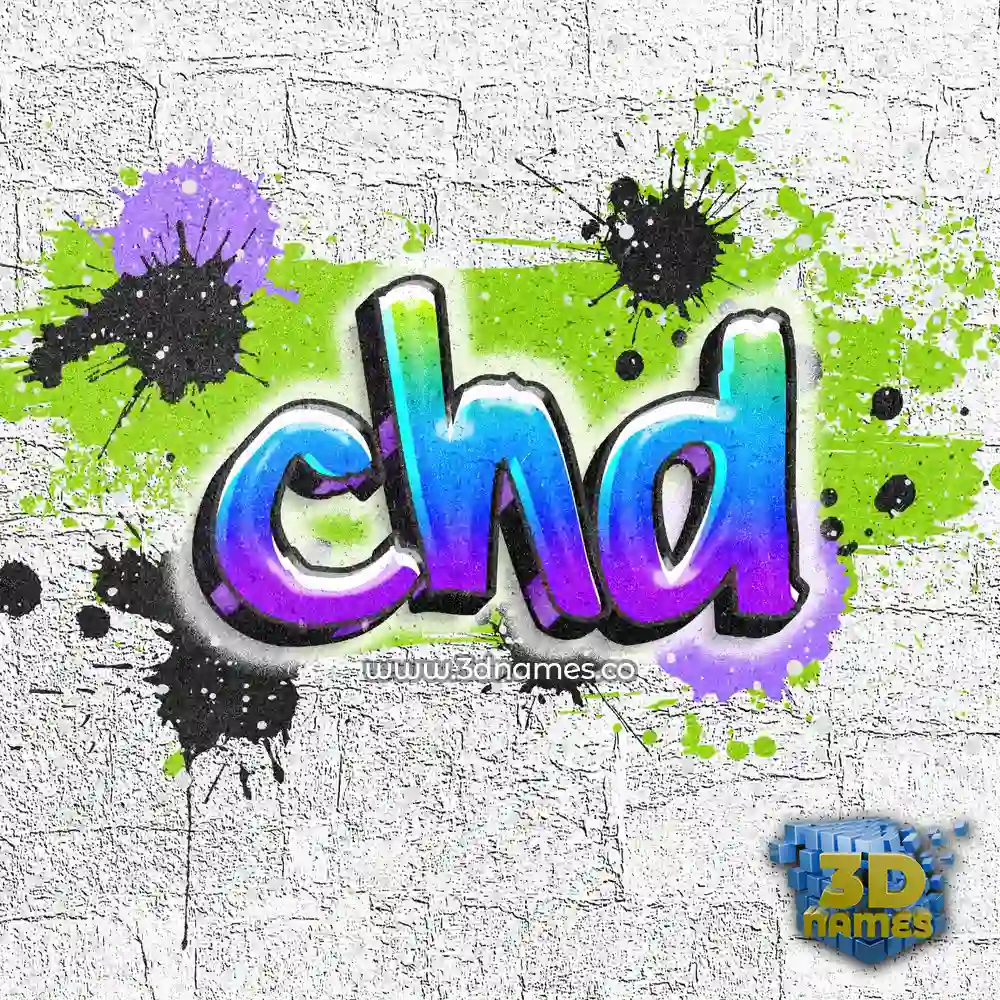 chd in Graffiti Grunge style - 3D name wallpaper
