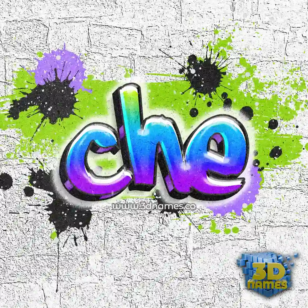 che in Graffiti Grunge style - 3D name wallpaper