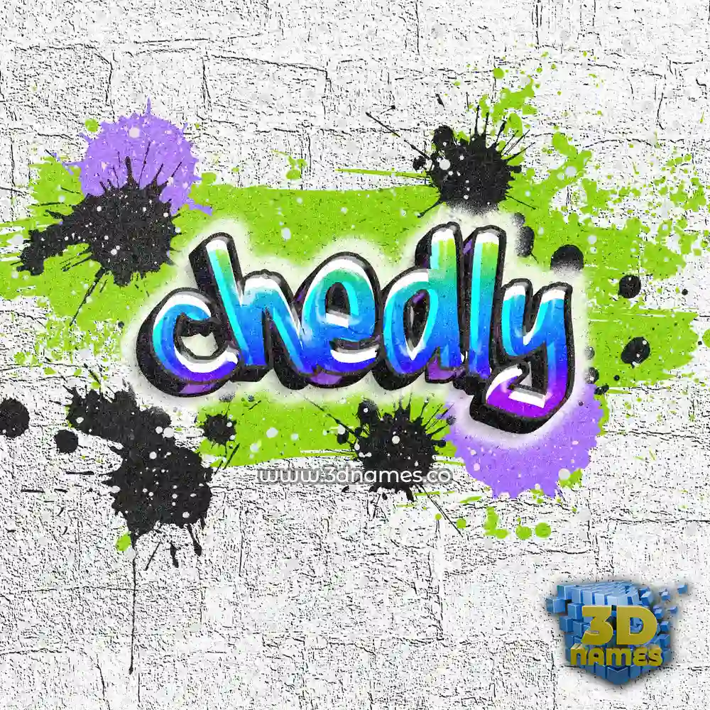 chedly in Graffiti Grunge style - 3D name wallpaper