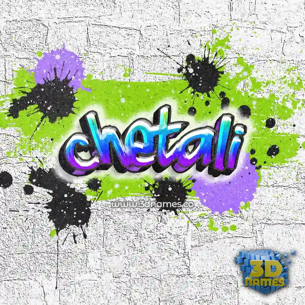 chetali in Graffiti Grunge style - 3D name wallpaper