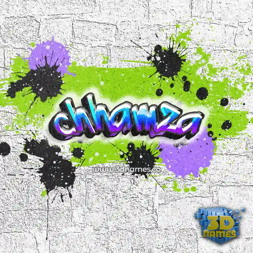 chhamza in Graffiti Grunge style - 3D name wallpaper