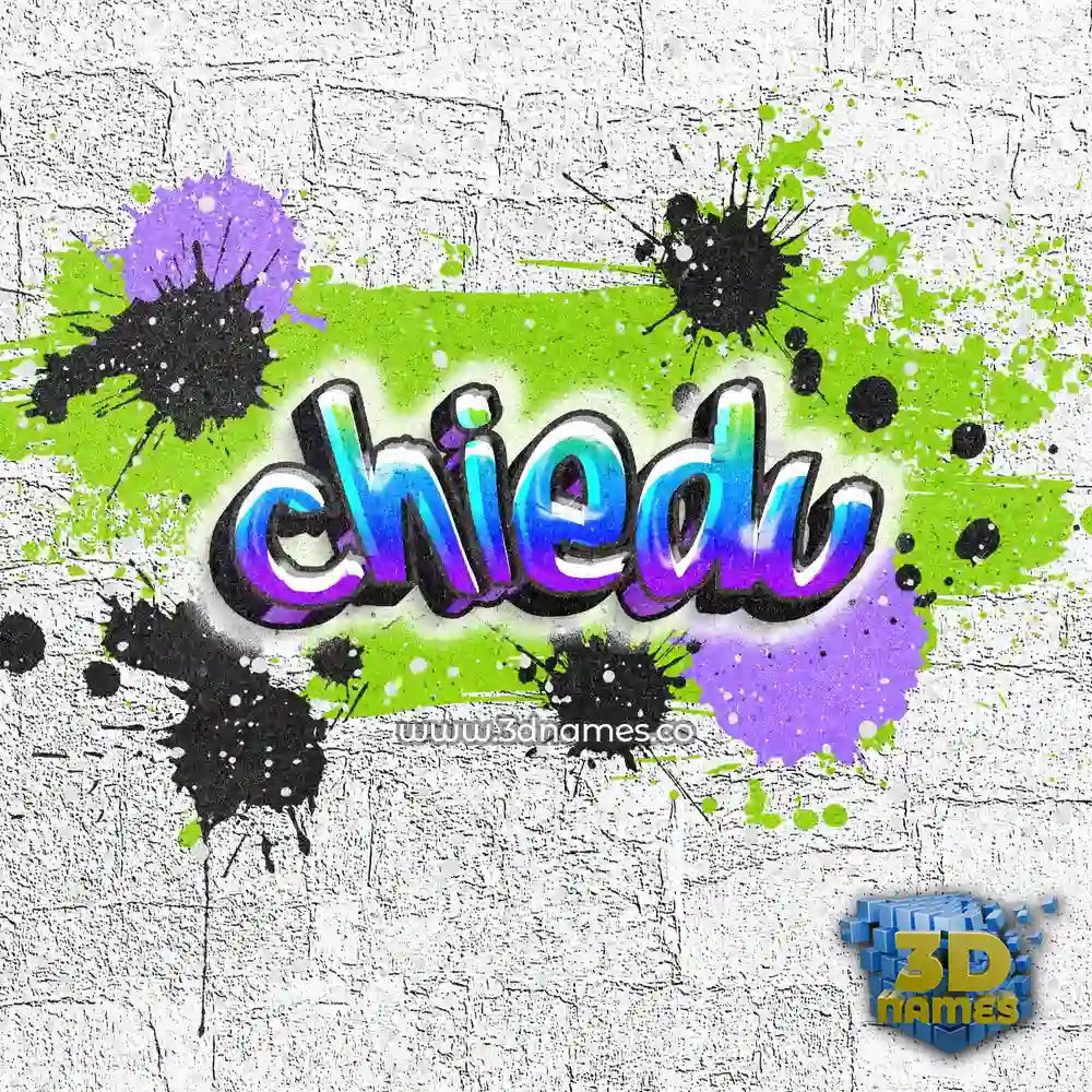 chiedu in Graffiti Grunge style - 3D name wallpaper