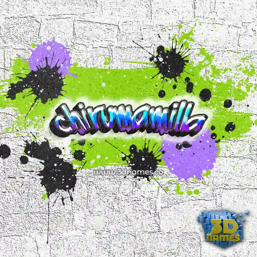 chirumamilla in Graffiti Grunge style - 3D name wallpaper