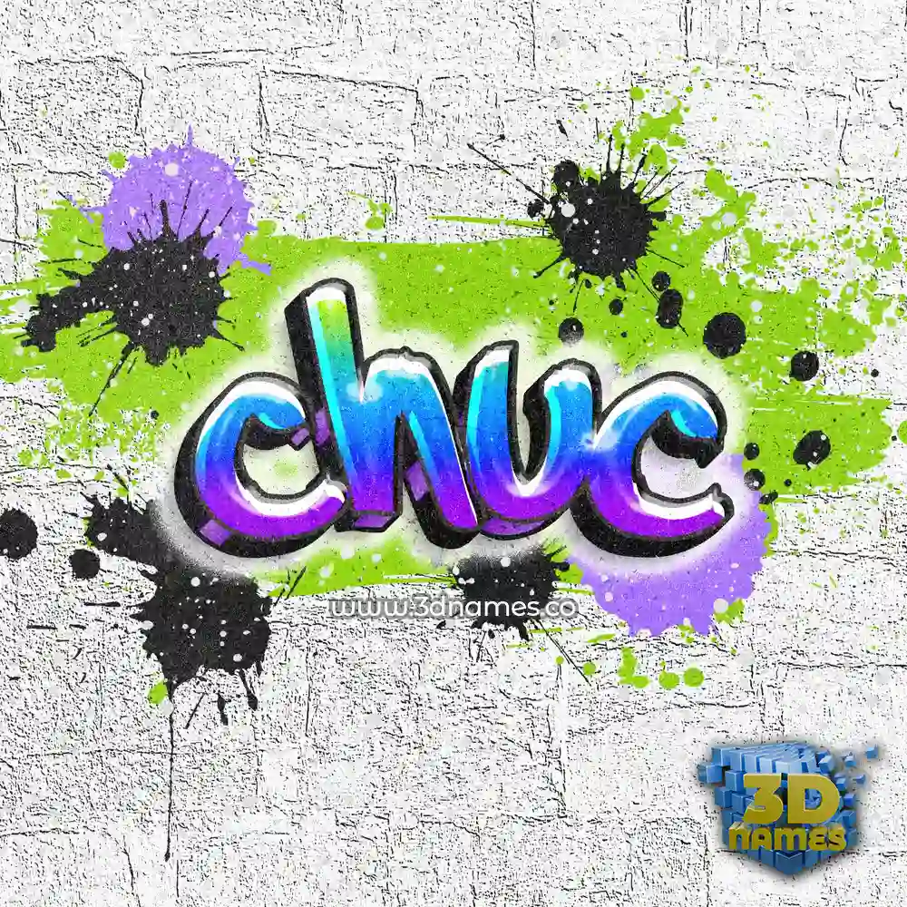 chuc in Graffiti Grunge style - 3D name wallpaper